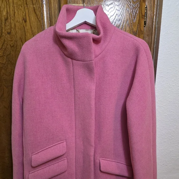 NWOT J.Crew Cocoon Coat in Italian stadium-cloth wool Size 6 - Picture 10 of 11